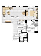 Verona - One Bedrooms 1021 floor plan